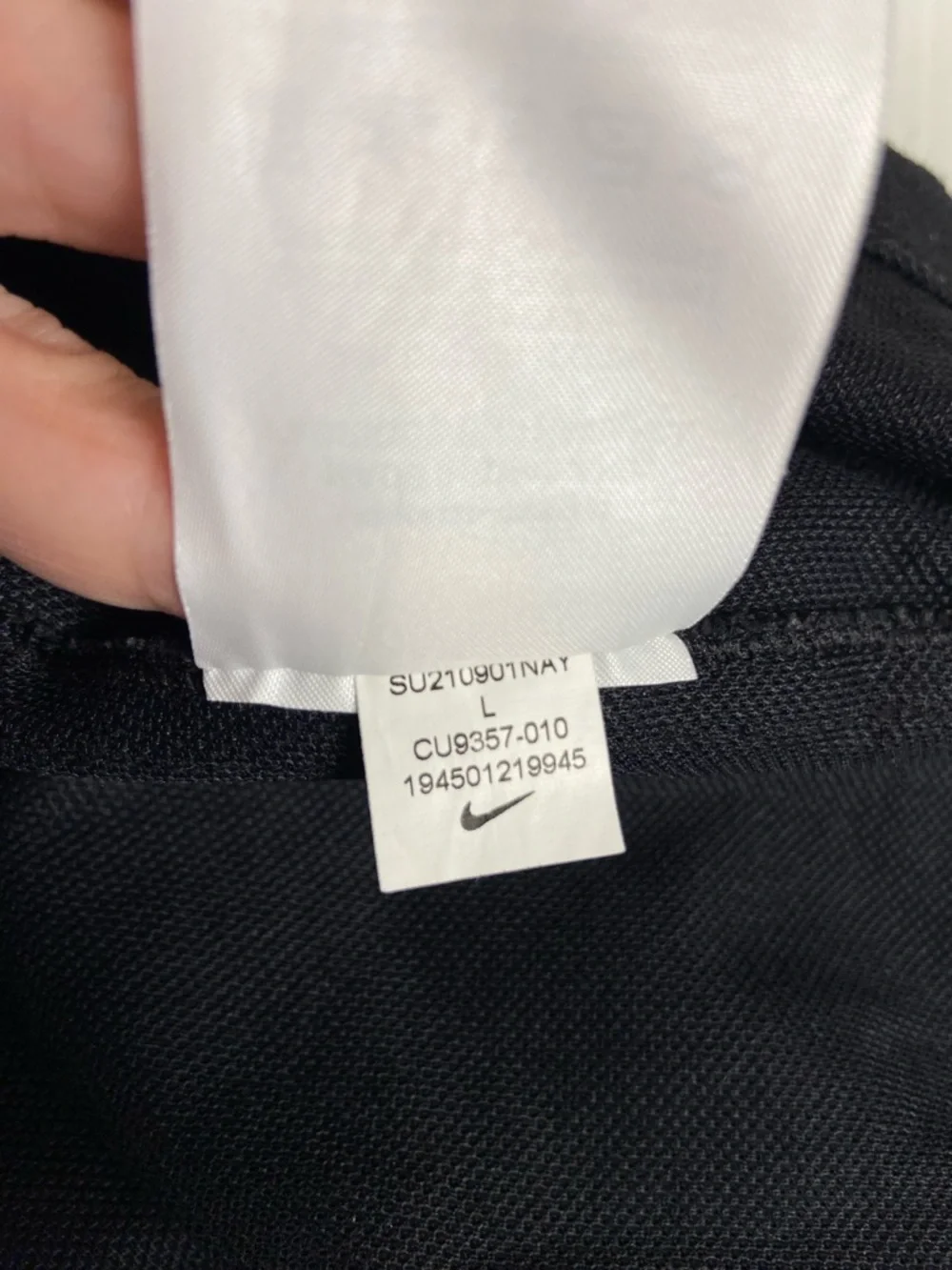 Nike Dri-FIT Polo Shirt Black Micro Dot Golf Athletic Mens Large - Picture 7 of 12